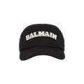 Balmain Embroidered Cap 'Black/Ivory'