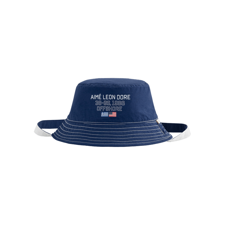 Aimé Leon Dore 38-GS Offshore Reversible Nylon Bucket Hat 'Maritime Blue'