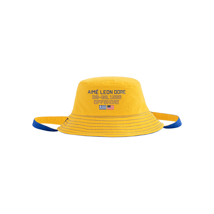 Aimé Leon Dore 38-GS Offshore Reversible Nylon Bucket Hat 'Vibrant Yellow'