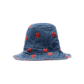Emotionally Unavailable Denim Logo Bucket Hat 'Washed Blue'