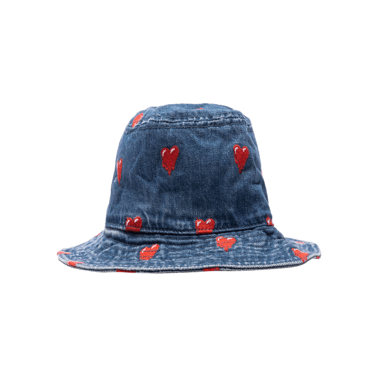 Emotionally Unavailable Denim Logo Bucket Hat 'Washed Blue'