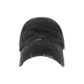 Balenciaga Distressed Brim Cap 'Black/White'