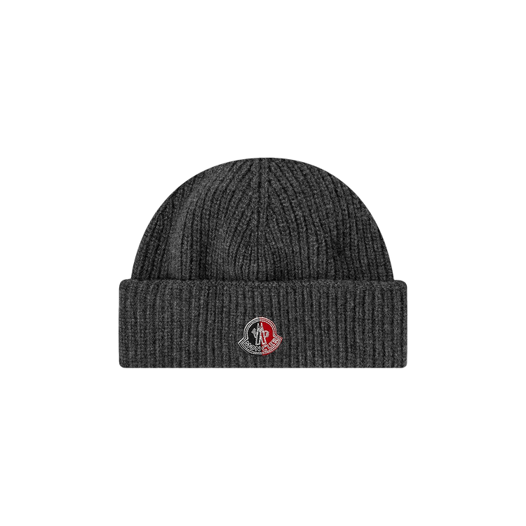 Moncler Genius Logo Patch Roll Beanie 'Green'