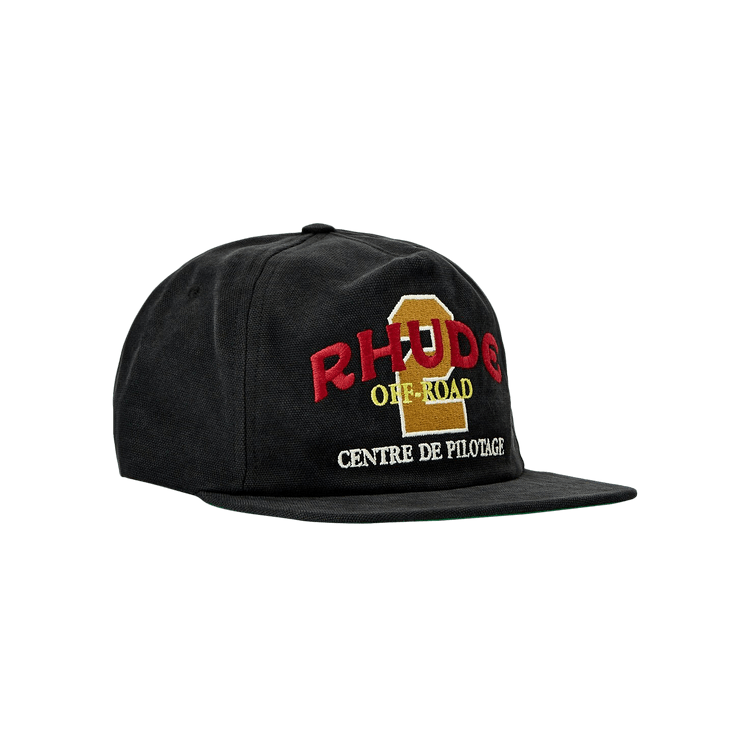 Rhude Off Road Washed Canvas Hat 'Black'