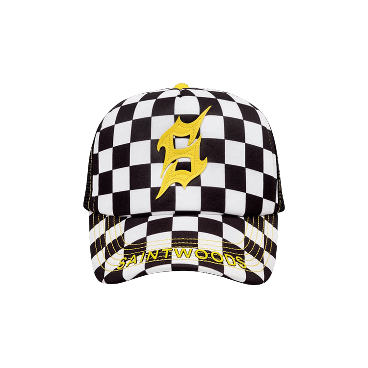 Saintwoods Checkered Hat 'Black'