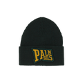 Palm Angels Logo Patch Knitted Beanie 'Military/Gold'