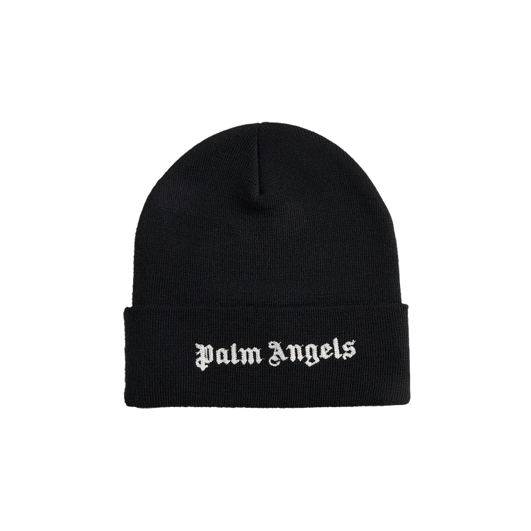 Palm Angels Classic Logo Beanie 'Black/White'