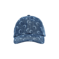 Marine Serre Regenerated Deadstock Denim Baseball Cap 'Blue Laser + Wash'