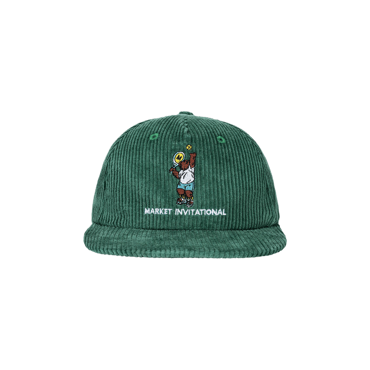 Market Invitational 5 Panel Corduroy Hat 'Green'