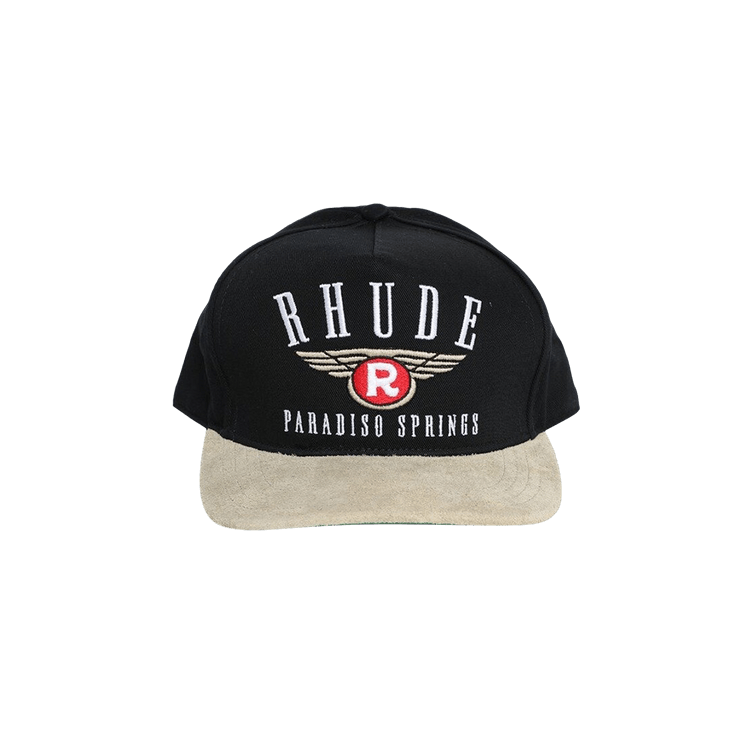 Rhude Suede Brim Twill Hat 'Black/Khaki'