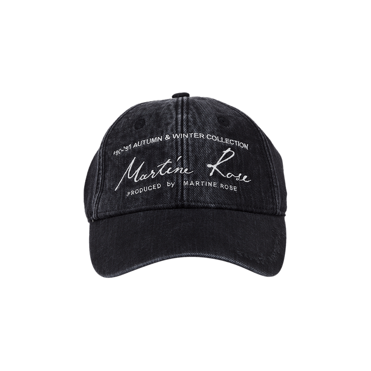 Martine Rose Signature Cap 'Washed Black'