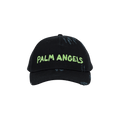 Palm Angels Seasonal Logo Cap 'Black/Green Fluorescent'