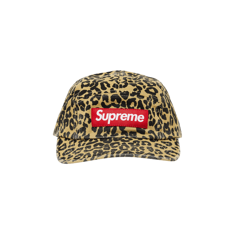 Supreme Washed Chino Twill Camp Cap 'Leopard'