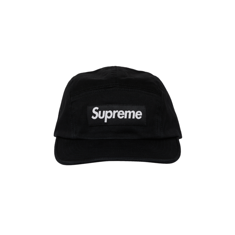 Supreme Washed Chino Twill Camp Cap 'Black'