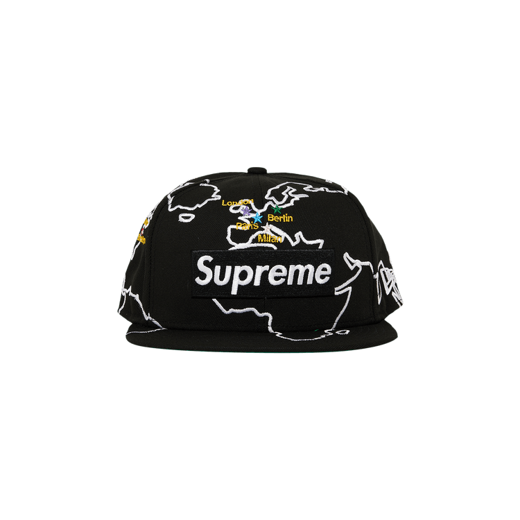 Supreme Worldwide Box Logo New Era 'Black'