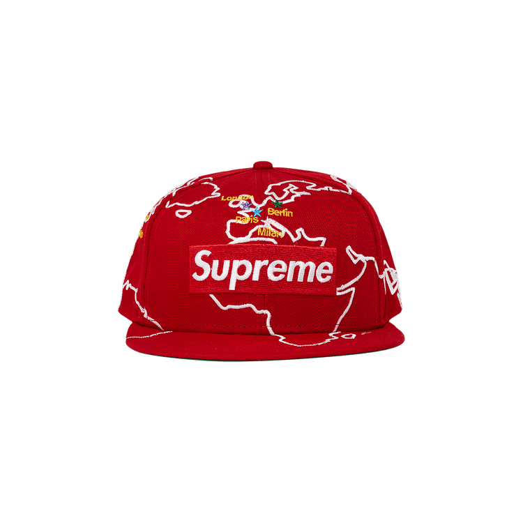 Supreme Worldwide Box Logo New Era 'Red'
