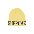 Supreme x New Era Varsity Beanie 'Light Yellow'