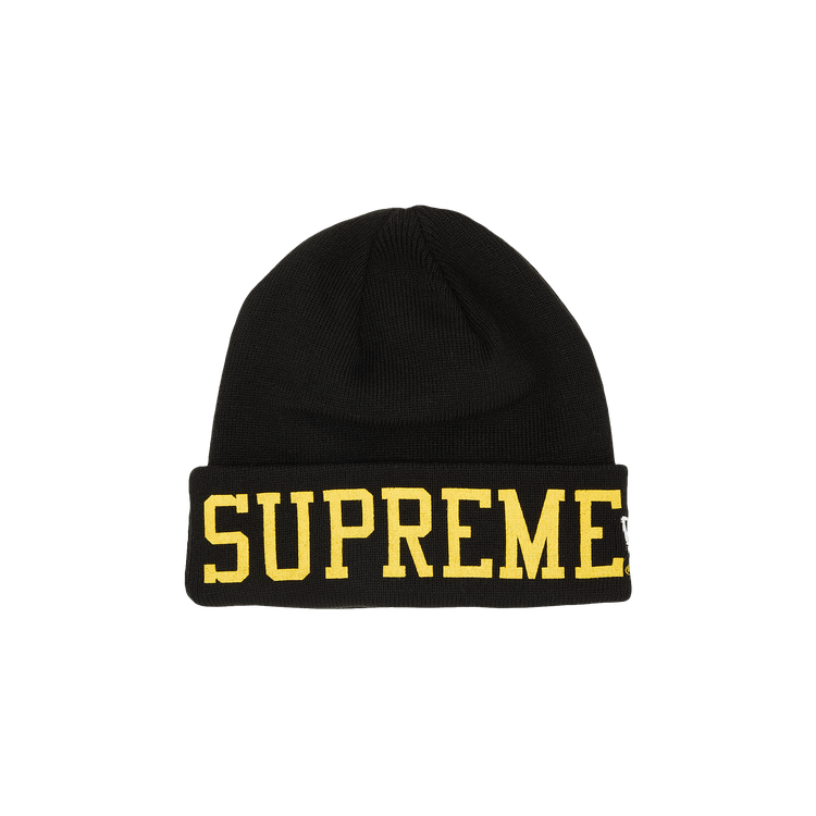 Supreme x New Era Varsity Beanie 'Black'