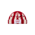 Charles Jeffrey Loverboy Striped Ears Beanie 'Red/Ecru'