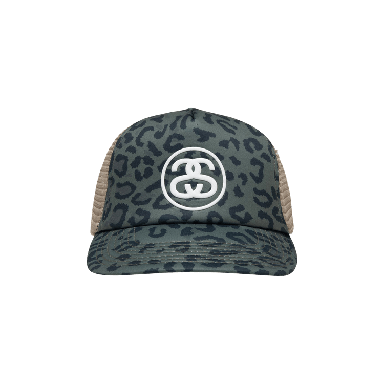 Stussy Trucker SS-Link Snapback 'Leopard'