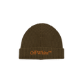 Off-White Bookish Classic Knit Beanie 'Army Green'