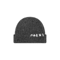 Marni Hand Stitched Logo Ribbed Beanie 'Dark Grey'
