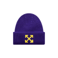 Off-White Arrow Ribbed Beanie 'Purple/Lime'