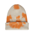 The Elder Statesman Hot Parker Beanie 'Ivory/Mandarin'