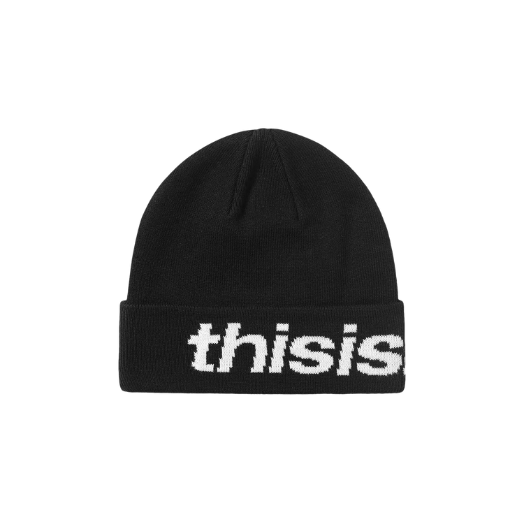 thisisneverthat SP Logo Big Cuff Beanie 'Black'