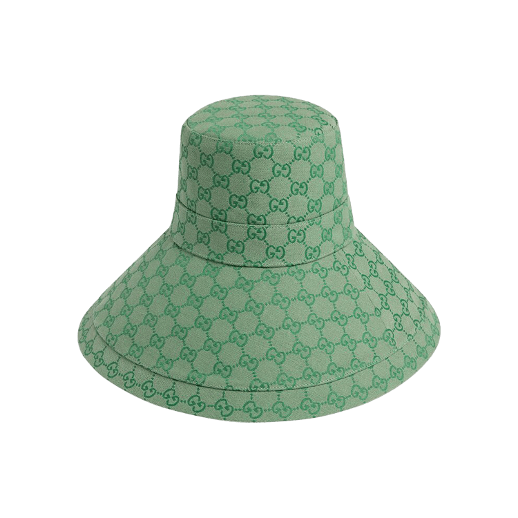 Gucci GG Wide Brim Beach Hat 'Light Green'