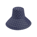 Gucci GG Wide Brim Beach Hat 'Blue/Grey'
