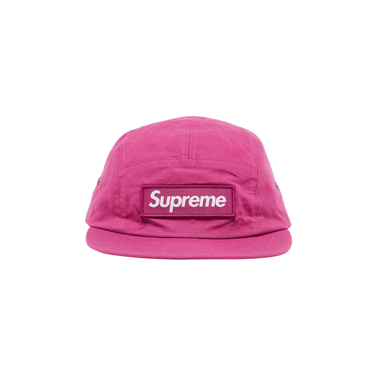 Supreme Waxed Cotton Camp Cap 'Magenta'