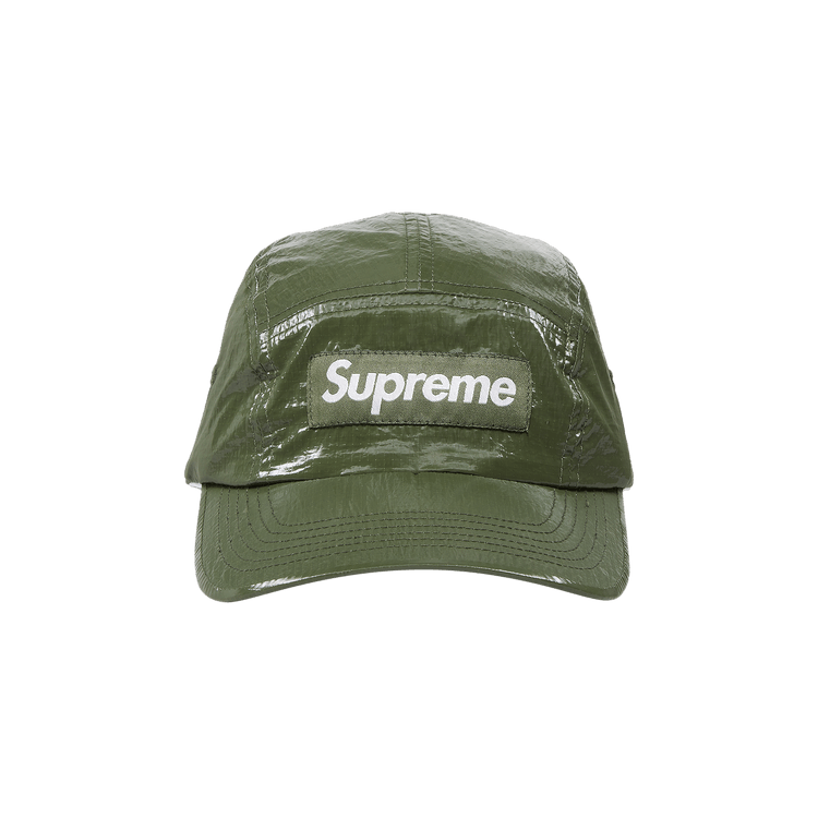 Supreme Gloss Ripstop Camp Cap 'Olive'