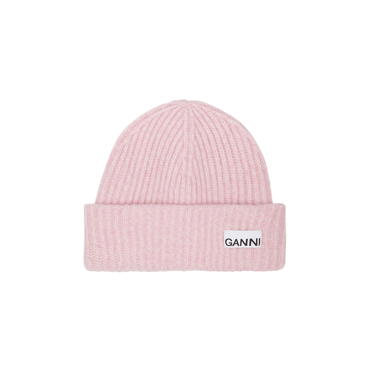 GANNI Structured Rib Beanie 'Lilac'