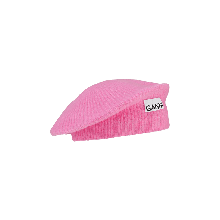 GANNI Soft Wool Beret 'Orchid'