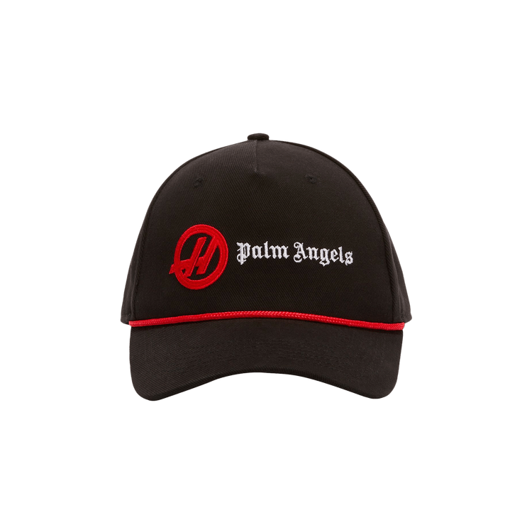 Palm Angels x Haas MoneyGram Baseball Cap 'Black/Red/White'