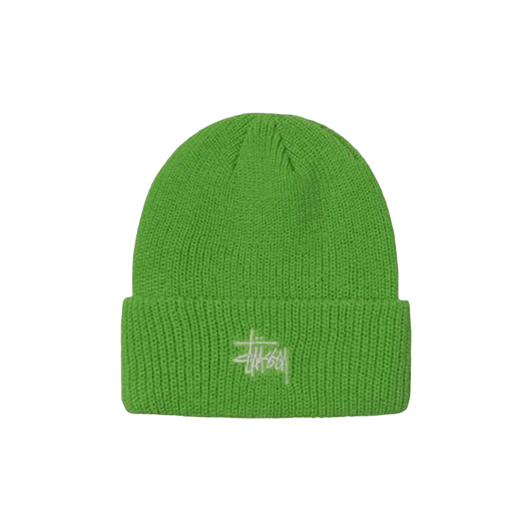 Stussy Basic Cuff Beanie 'Bright Green'