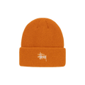 Stussy Basic Cuff Beanie 'Tangerine'