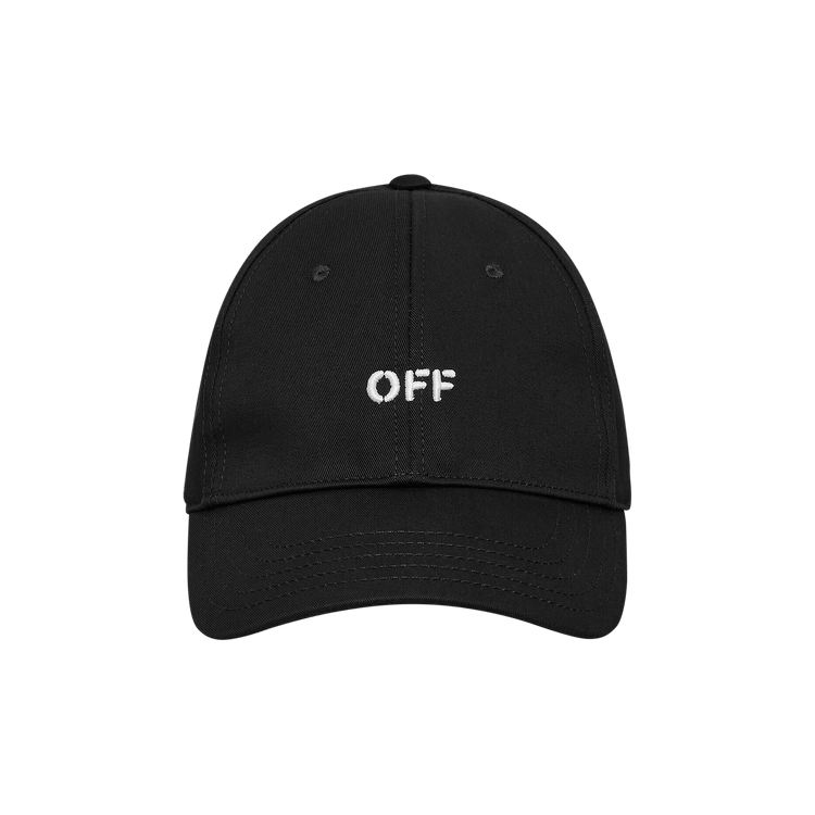 Off-White Off Stamp Drill Baseball Cap 'Black/White'