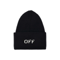Off-White Off Stamp Loose Knit Beanie 'Black/White'