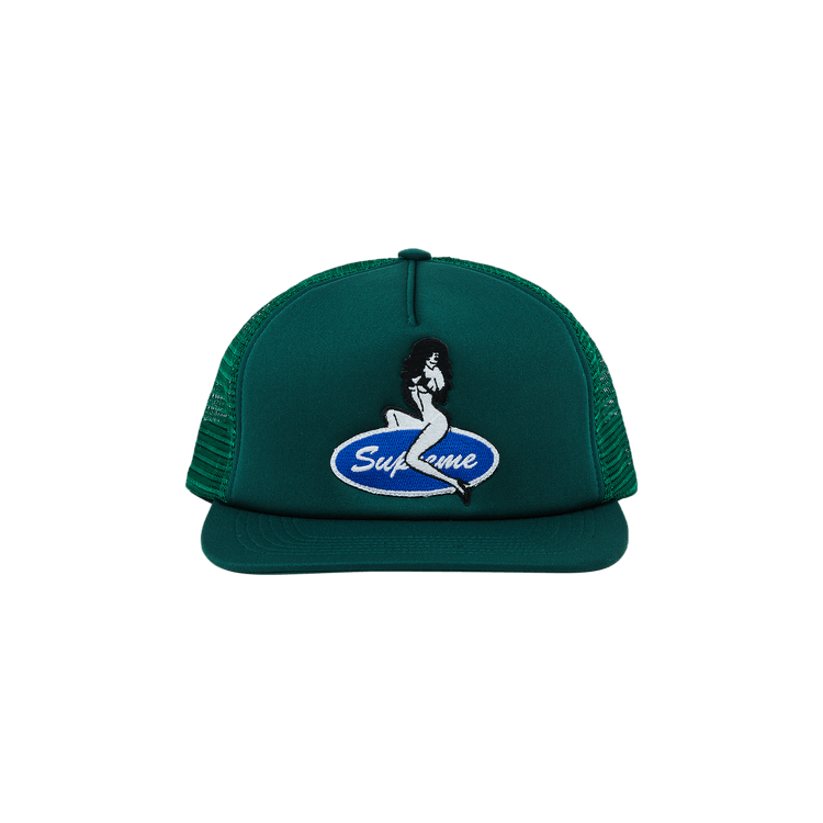Supreme Pin Up Mesh Back 5-Panel 'Green'