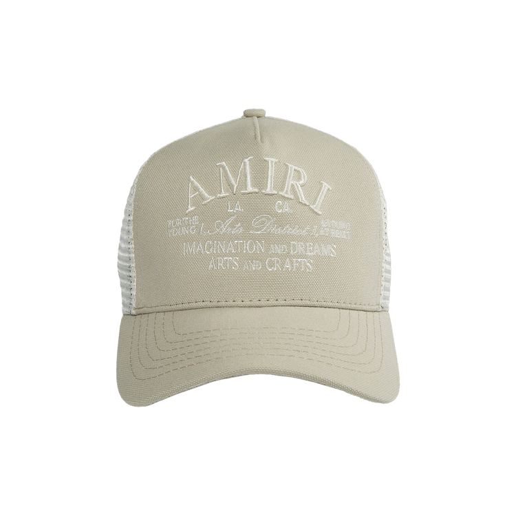 Amiri Arts District Trucker Hat 'Stone Grey'