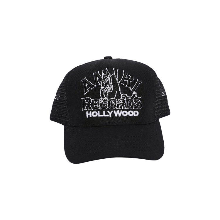 Amiri Wolf Logo Trucker Hat 'Black'