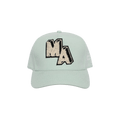 Amiri Chenille MA Patch Canvas Hat 'Frosty Green'