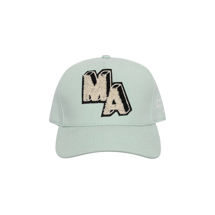 Amiri Chenille MA Patch Canvas Hat 'Frosty Green'