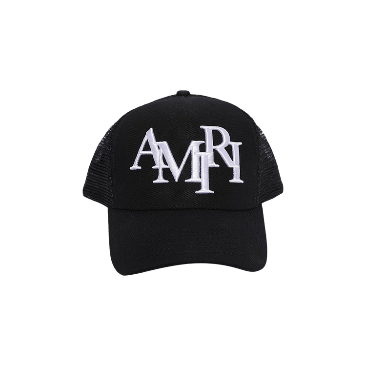 Amiri Staggered Logo Trucker 'Black'