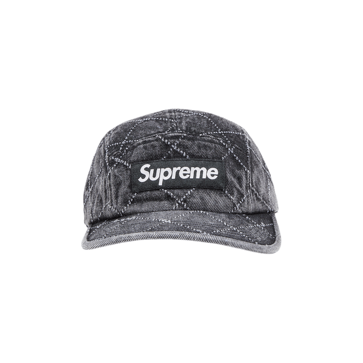 Supreme Punched Denim Camp Cap 'Black'