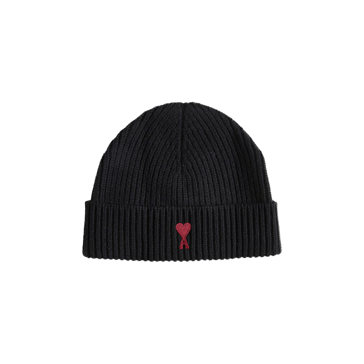 Ami Beanie 'Black/Red'