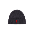 Ami Beanie 'Heather Grey/Red'