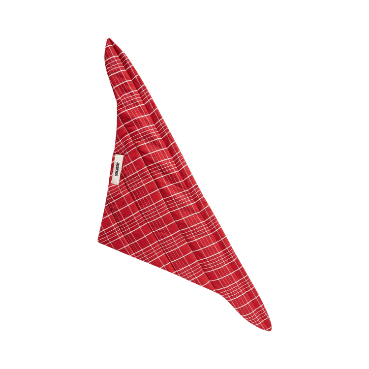 Jacquemus Le Bandana Capullo 'Jacquard Check/Dark Red'